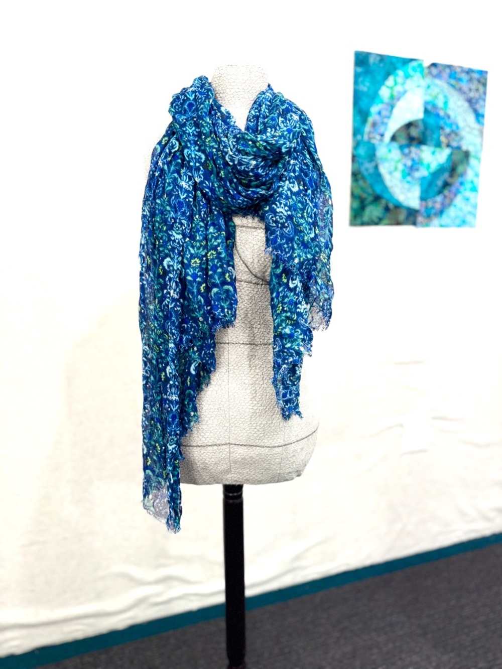 Easy, Breezy Large Blue Lightweight Scarf